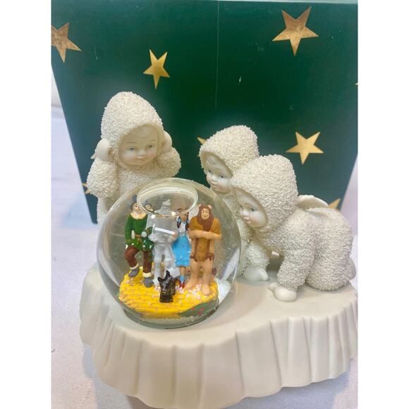 Department 56, Dept 56 Other - VTG Dept. 56 Snowbabies Wizard of Oz Snow Globe They're Coming From Oz Oh My